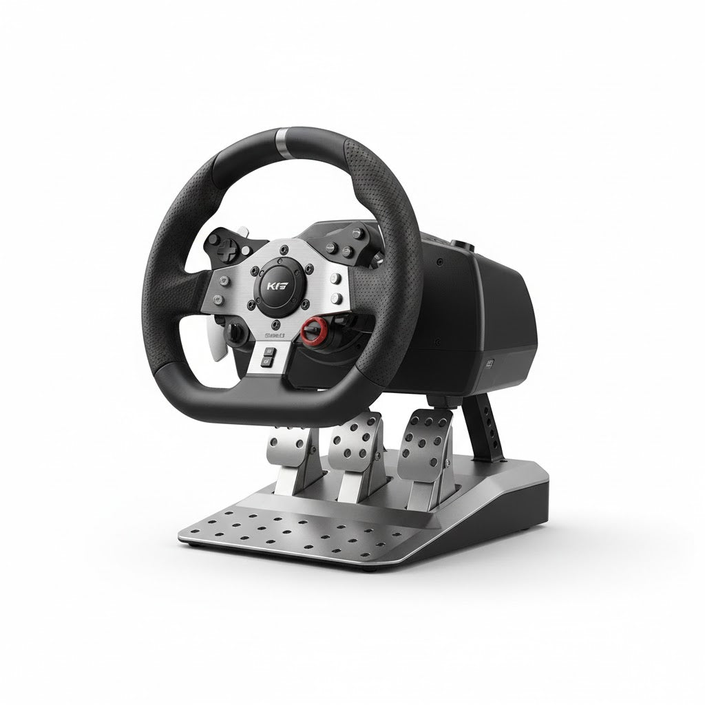 GridForce GT Pro — Direct Drive Wheel & 3-Pedal Bundle