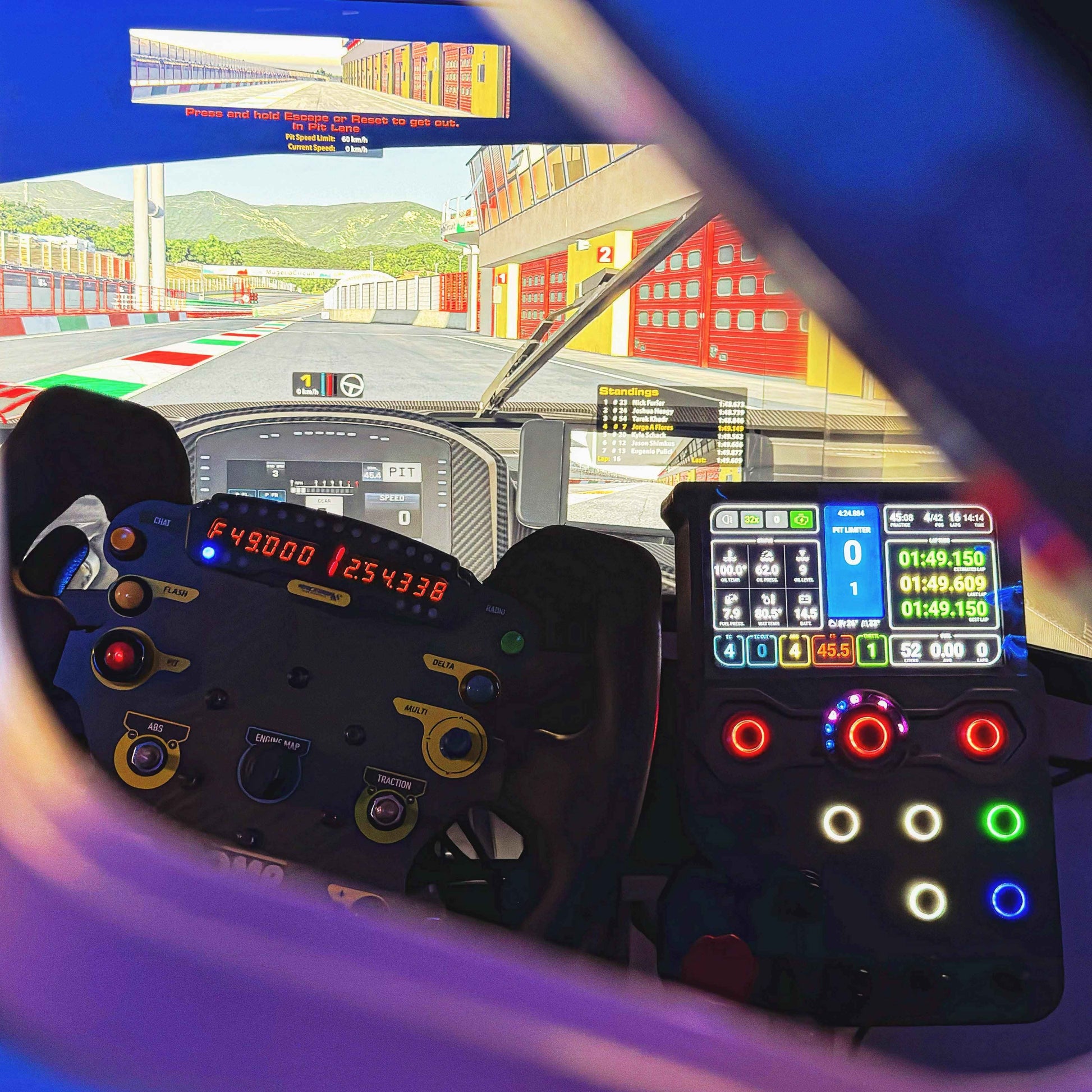 GT-LM Carbon Fiber Button Box illuminated controls