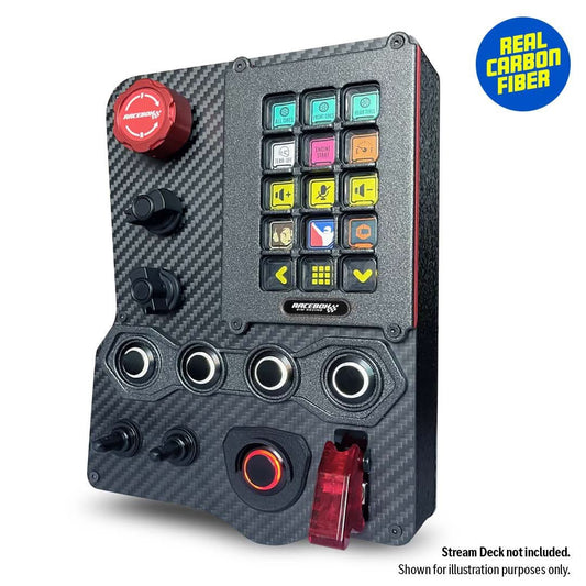 GTR Carbon Fiber Button Box for Stream Deck