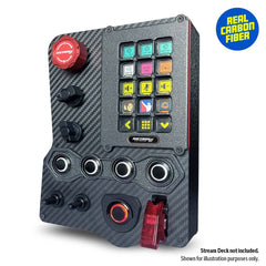 GTR Carbon Fiber Button Box for Stream Deck (Pre-Order)