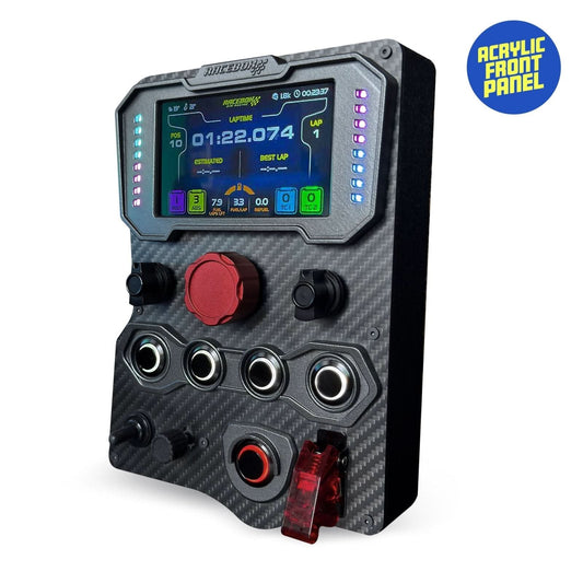 GTE Sim Racing Button Box with acrylic front panel
