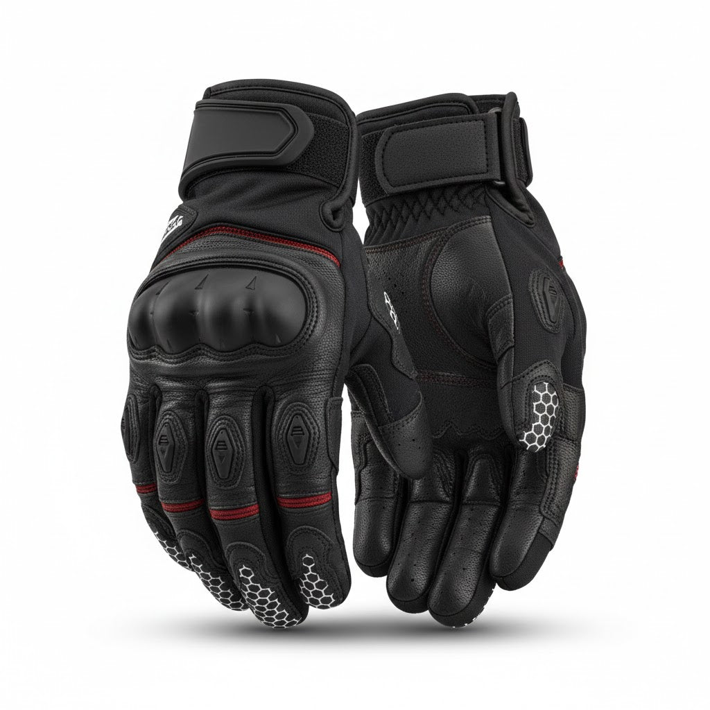 GripForce RS Pro — Leather Motorsport Racing Gloves