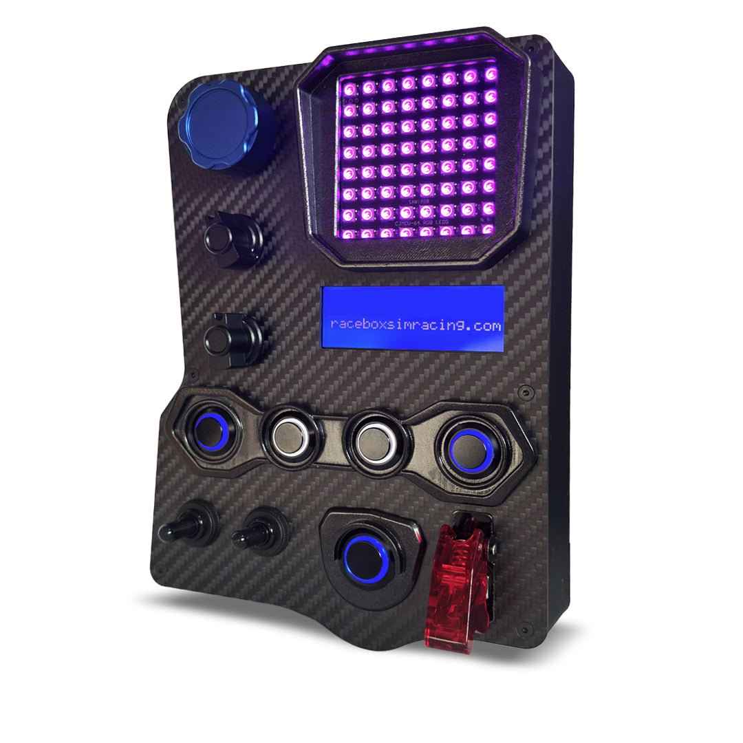 GT3-PRO Carbon Fiber Button Box, side view