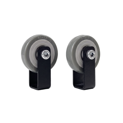 DOF Reality 2-Axis Transport Wheels on a pure white background