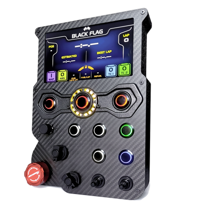 GT-LM Carbon Fiber Button Box - Flagship Display Edition on a pure white background