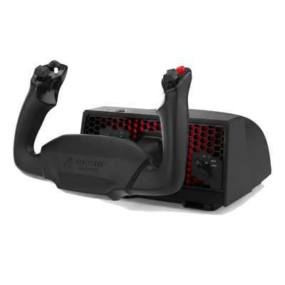 Honeycomb Alpha Yoke Flight Controls XPC on a pure white background