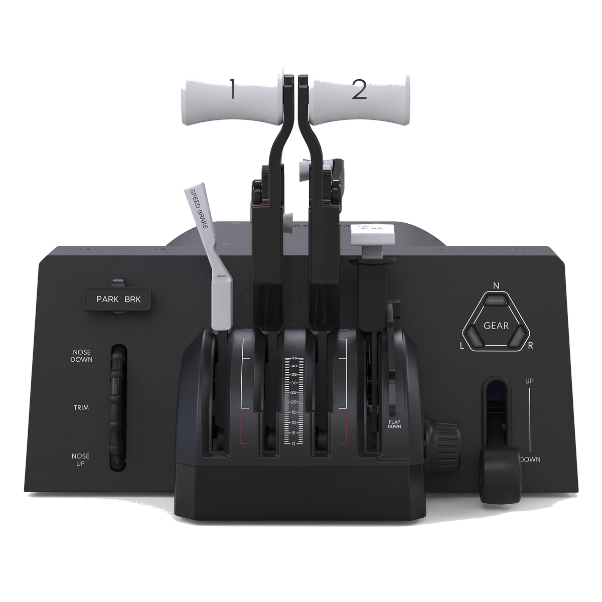 Honeycomb Bravo Throttle Quadrant Lite on a pure white background