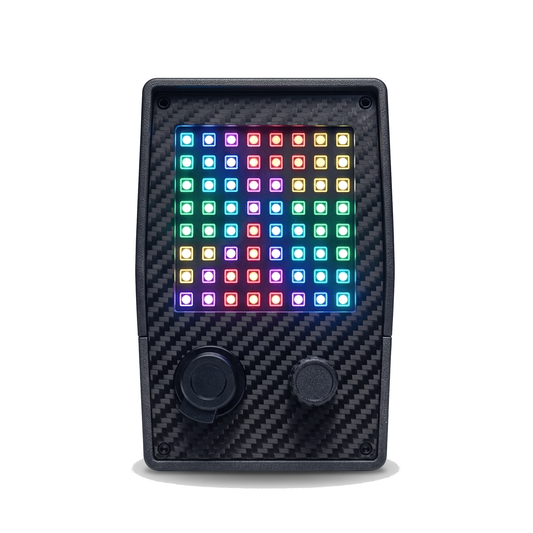 RaceFlag LED Display on a pure white background