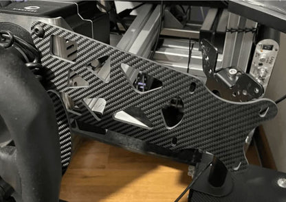 Carbon Fiber Mount Panel for Racebox Sim Racing Button Box, 5 mm thick