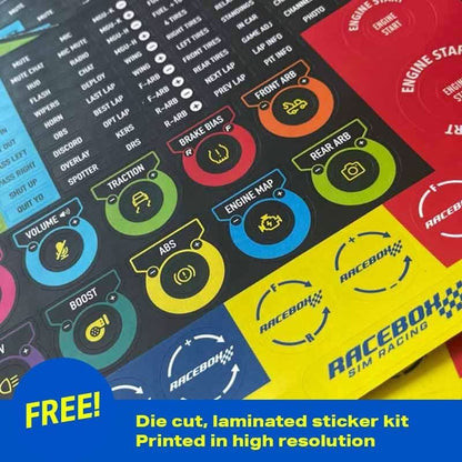 GTR Carbon Fiber Button Box sticker kit